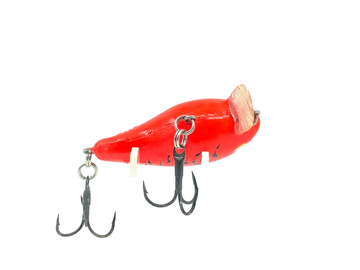 Mann's Baby 1- Minus, Fire Red Fluorscent Color- Double Stamped
