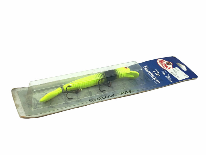 Mann's The Hardworm Shallow Diver, Chartreuse/Black Color on Card