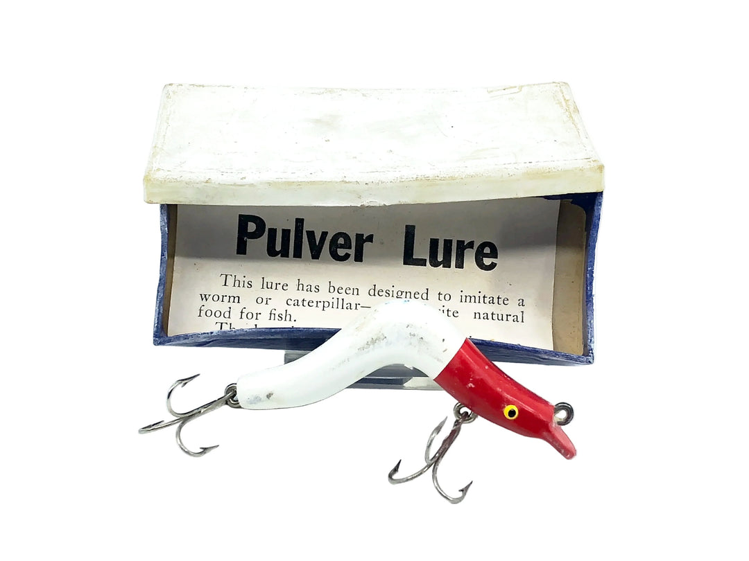 Pulver Riser Lure, Red & White w/Box