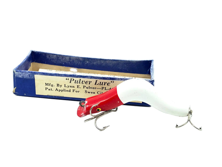 Pulver Riser Lure, Red & White w/Box