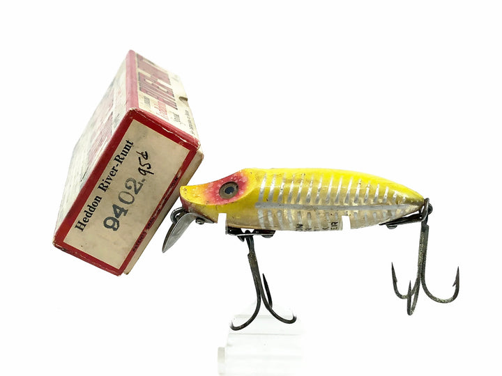 Heddon River Runt Spook Floater 9402-XRY, Yellow Shore Minnow Color with Box- 1st Gen Hardware