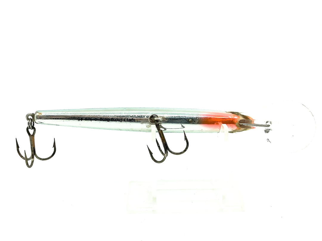 Bagley Deep Diving Bang O Lure DD5-F7S, Blue on Silver Chrome/Tiger Stripes Color- Winter Haven, Very Good Condition
