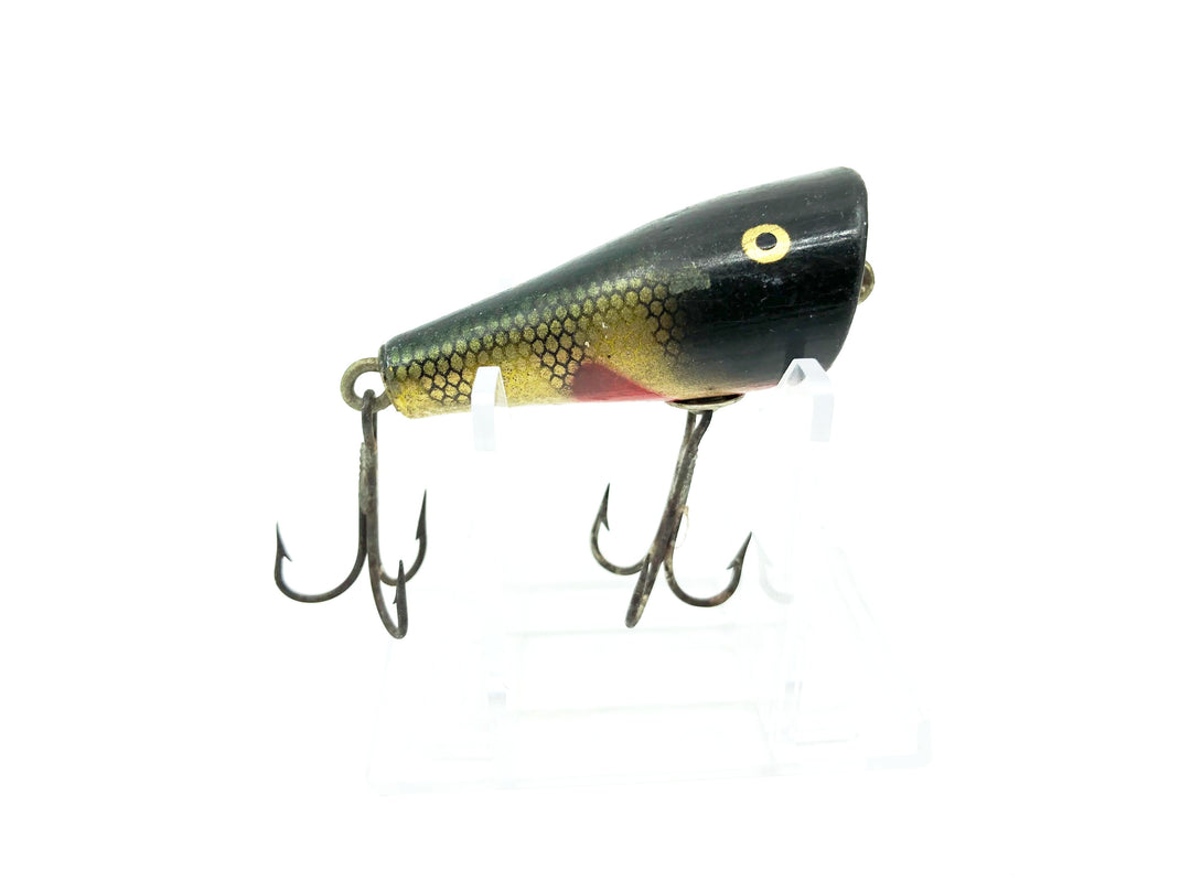Creek Chub 5900 Midget Plunker, Perch Color 5901, Wooden Lure PE