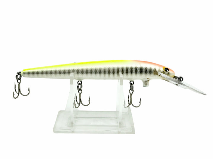 Bagley Deep Diving Bang O Lure DD5-9C4, Chartreuse/Crayfish on White Color - Great Condition!