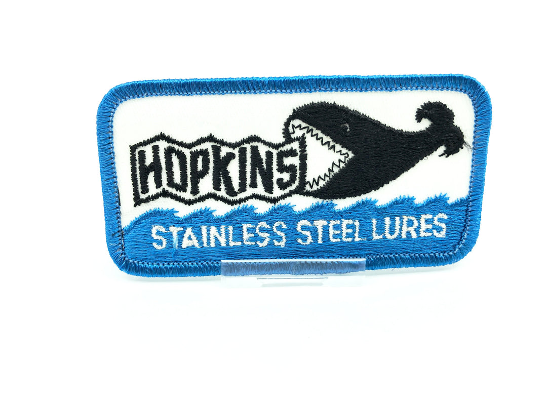 Hopkins Stainless Steel Lures Fishing Vintage Patch
