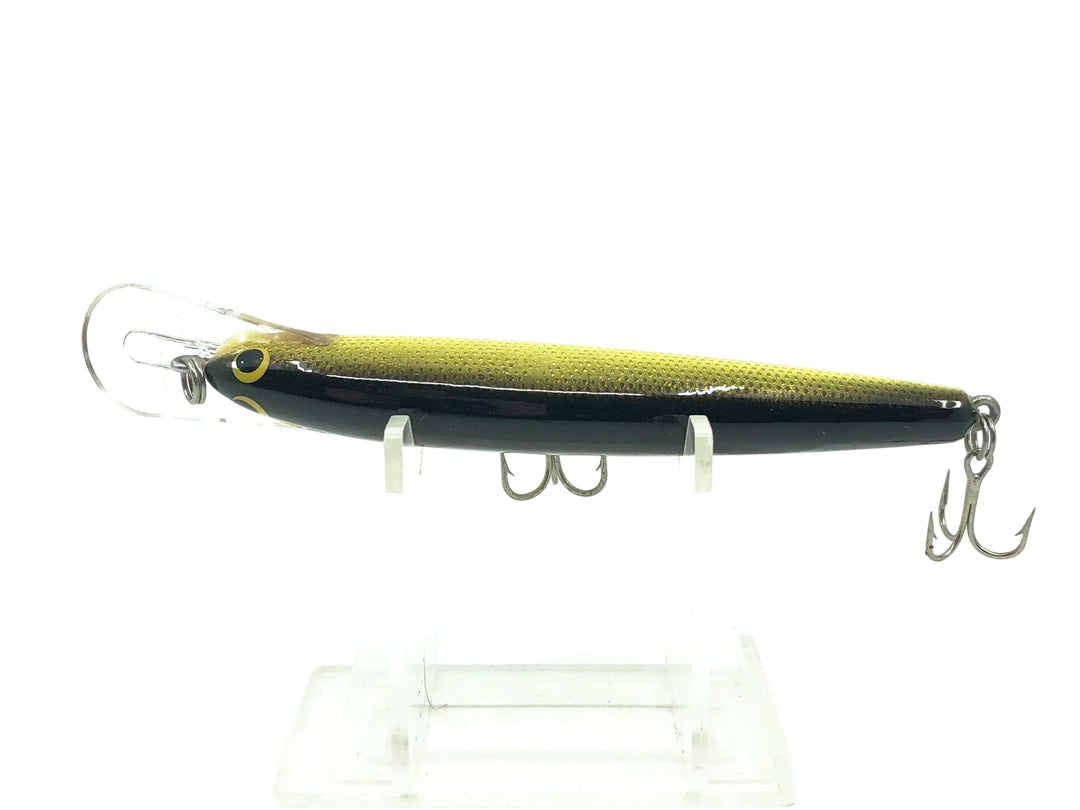 Bagley Diving Suspending Bang O Lure D4S-BG, Black on Gold Foil Color - Great Condition!