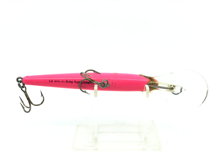 Bagley Deep Diving Bang O Lure DD4-114, Black Stripes on Red (Pink) Color - Winter Haven, Great Condition