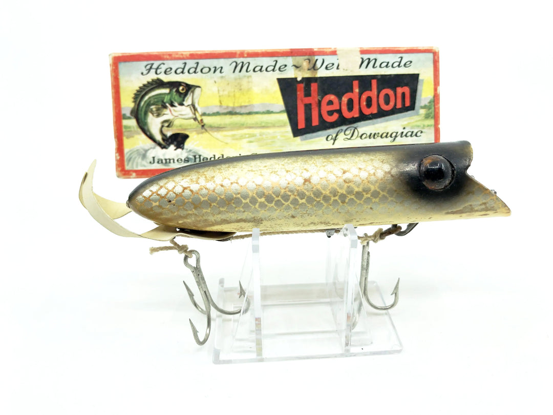Heddon Wooden King Basser 8550P Shiner Scale Color with Box