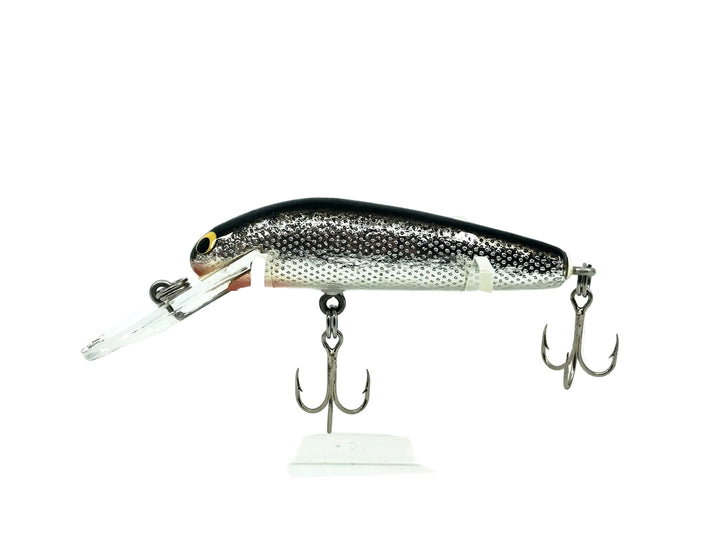 Bagley Diving Bang-O-Lure #2 D2-BS, Black on Silver Foil Color