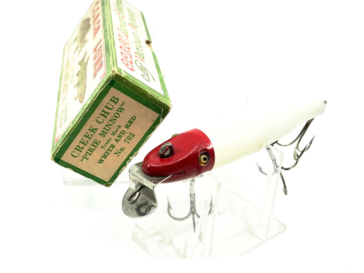 Creek Chub 700 Pikie, 702 Red Head & White Color w/Box - DLT