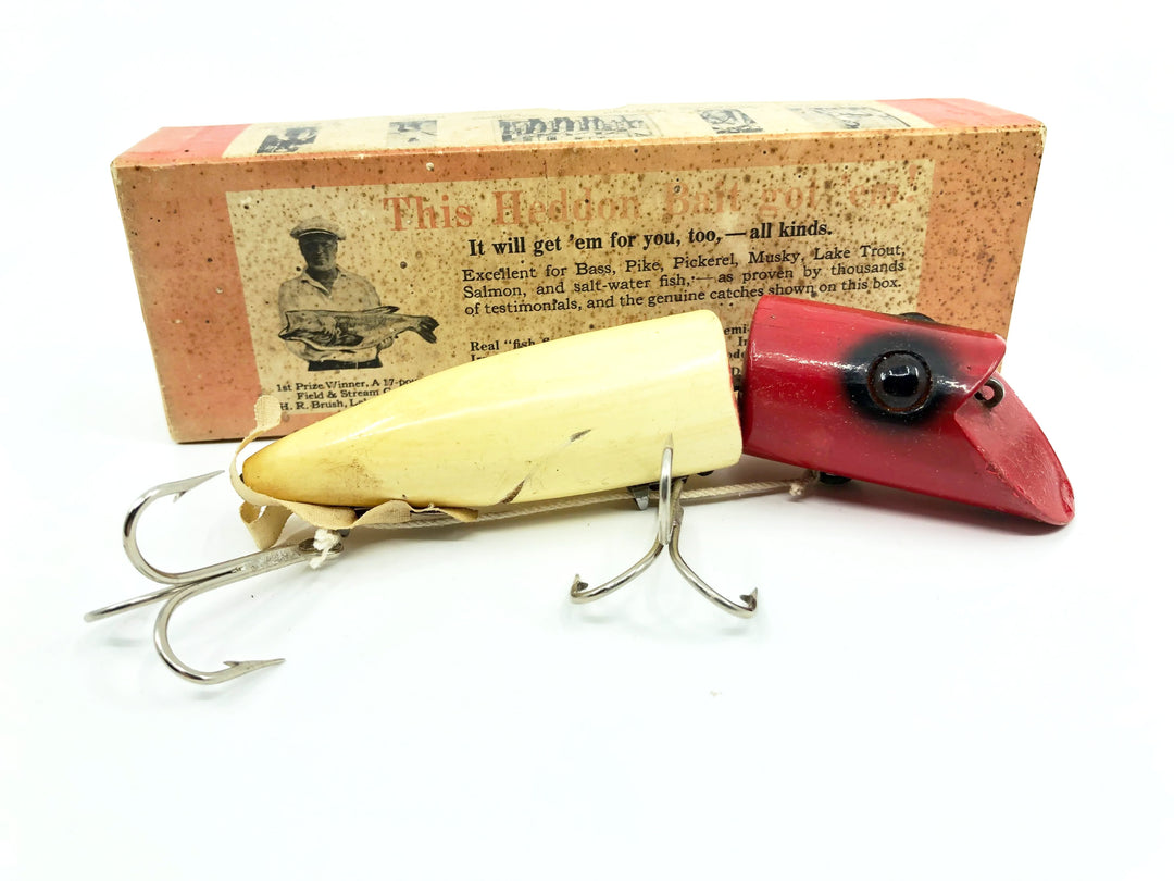 Heddon King Zig Wag 8362 Red and White Color with Extended Brush Box