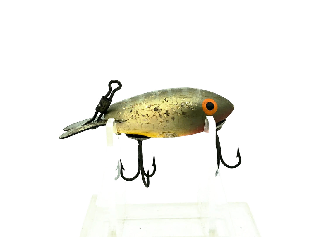 Wooden Bomber 200 Series, #70 Silver Black Back/Yellow Belly/Silver Sparkle Color