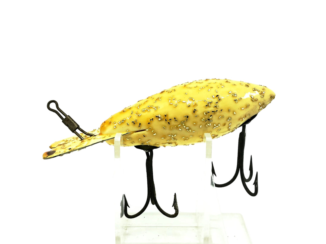 Wooden Repainted Bomber 500 Series, White/Silver Flakes Color