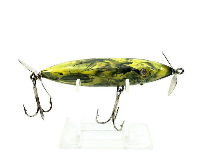 Diamond Jim Rattler Lure 3 3/4" Size, Green/Yellow/Swirl Color