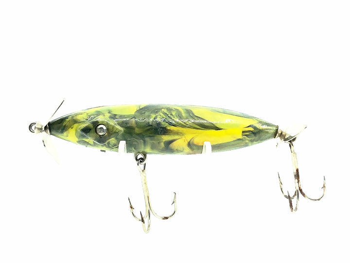 Diamond Jim Rattler Lure 3 3/4" Size, Green/Yellow/Swirl Color