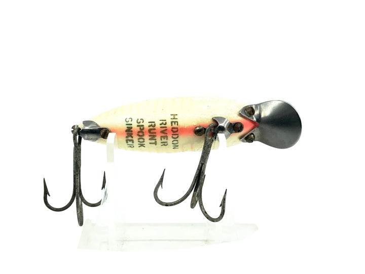 Heddon River Runt Spook Sinker 9110, SR-XRW Spook Ray Red White (Pink Shore)Color