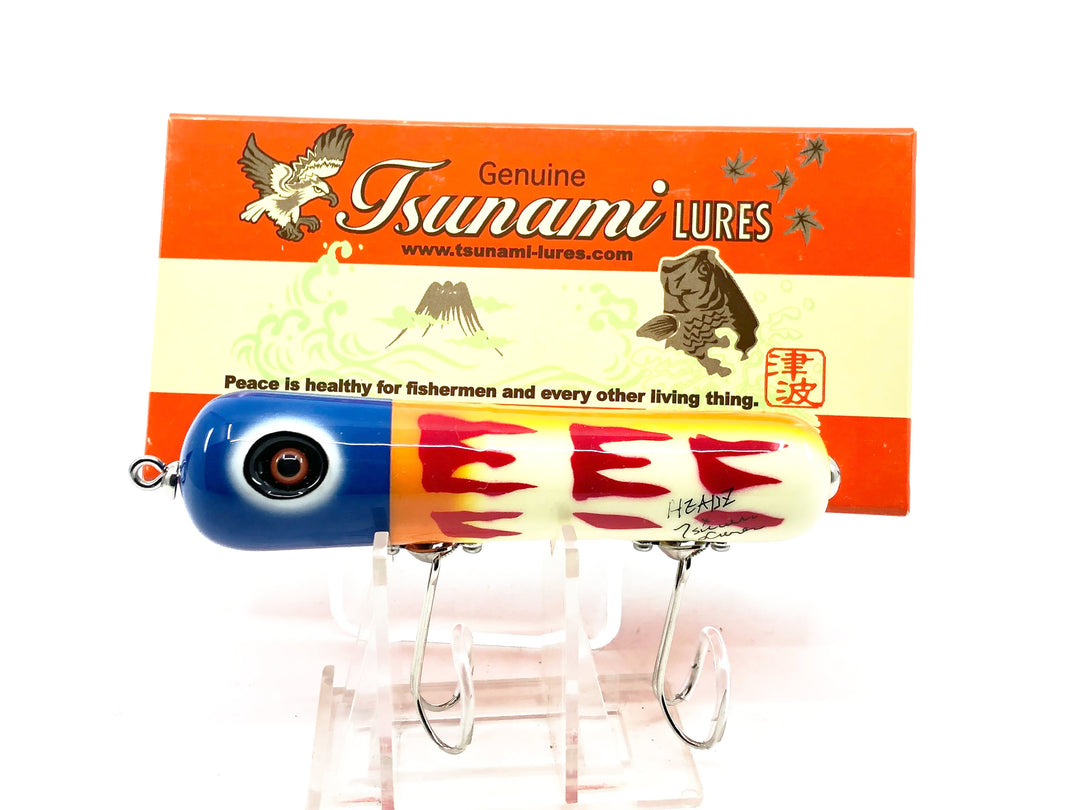 Tsunami x Headz Tobbaco, Headz Blue Head/Orange/White/Red Color w/Box