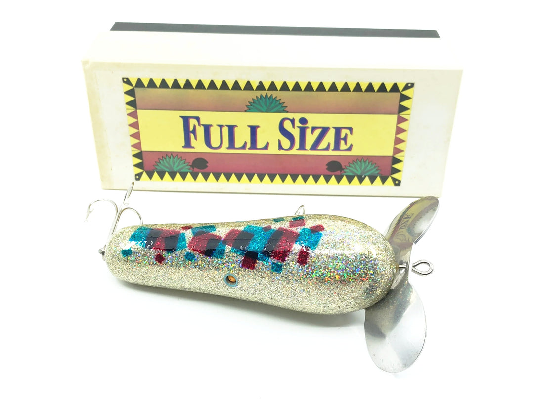 Full Size Wakebait Silver Glitter/Red & Blue Japanese Lure w/Box
