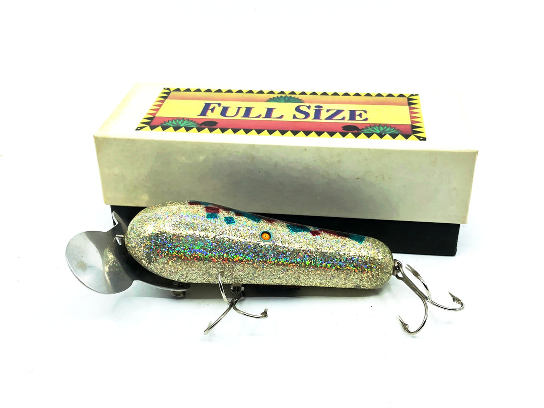 Full Size Wakebait Silver Glitter/Red & Blue Japanese Lure w/Box
