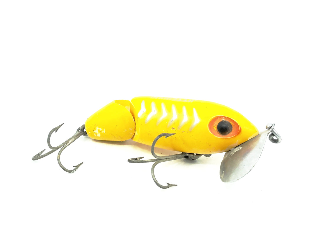 Arbogast Jointed Jitterbug, Yellow Shore Color