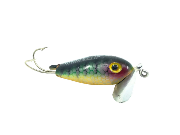 Arbogast Weedless Jitterbug, Perch/Yellow Belly Color