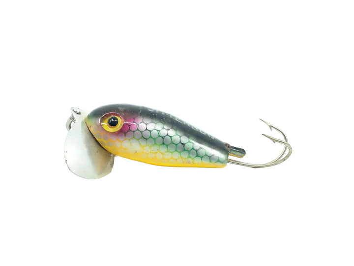 Arbogast Weedless Jitterbug, Perch/Yellow Belly Color