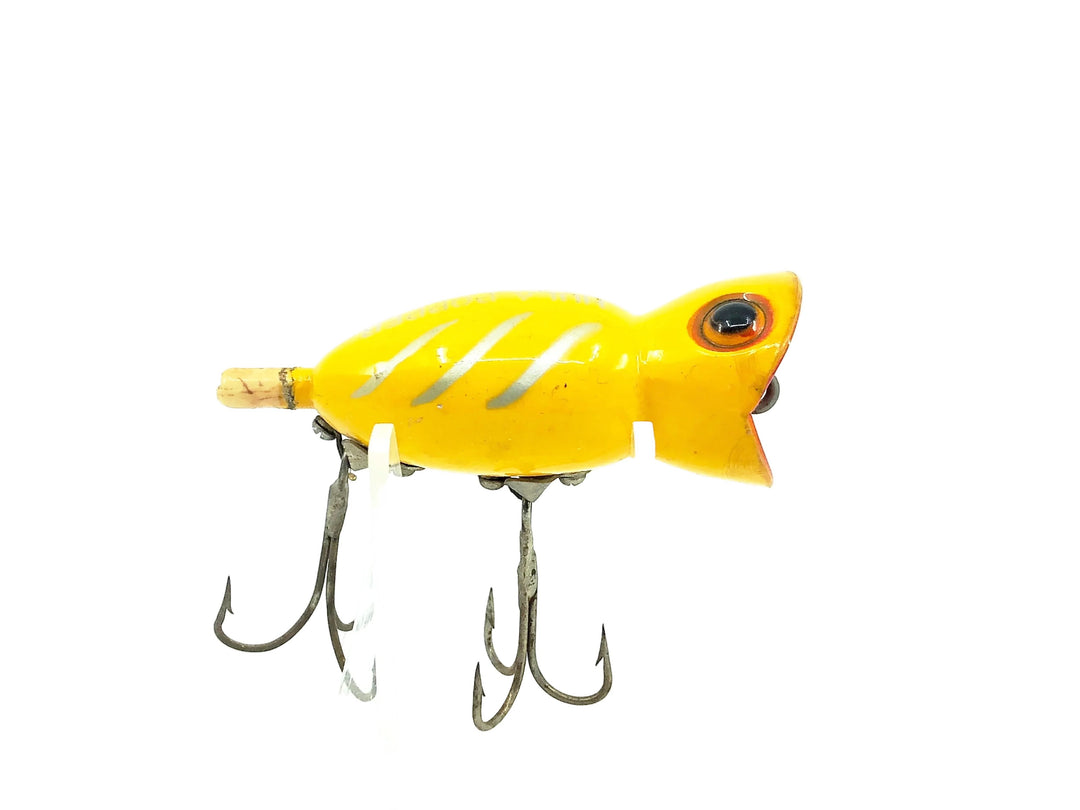 Arbogast Hula Popper, Yellow Shore Color