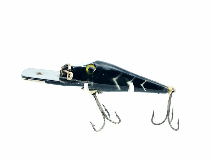 Arbogast Hustler, Black/White Ribs Color