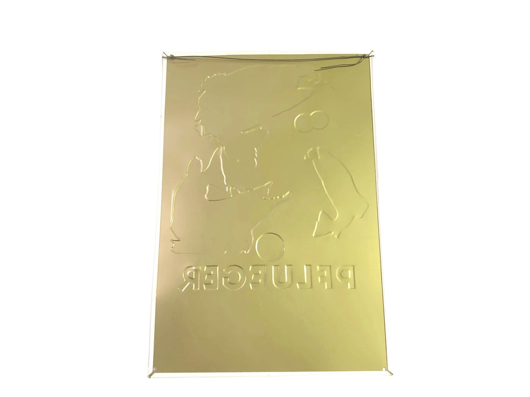 Plfueger Fishing Tackle Vintage Reproduction 16"x10 3/4" Aluminum Sign