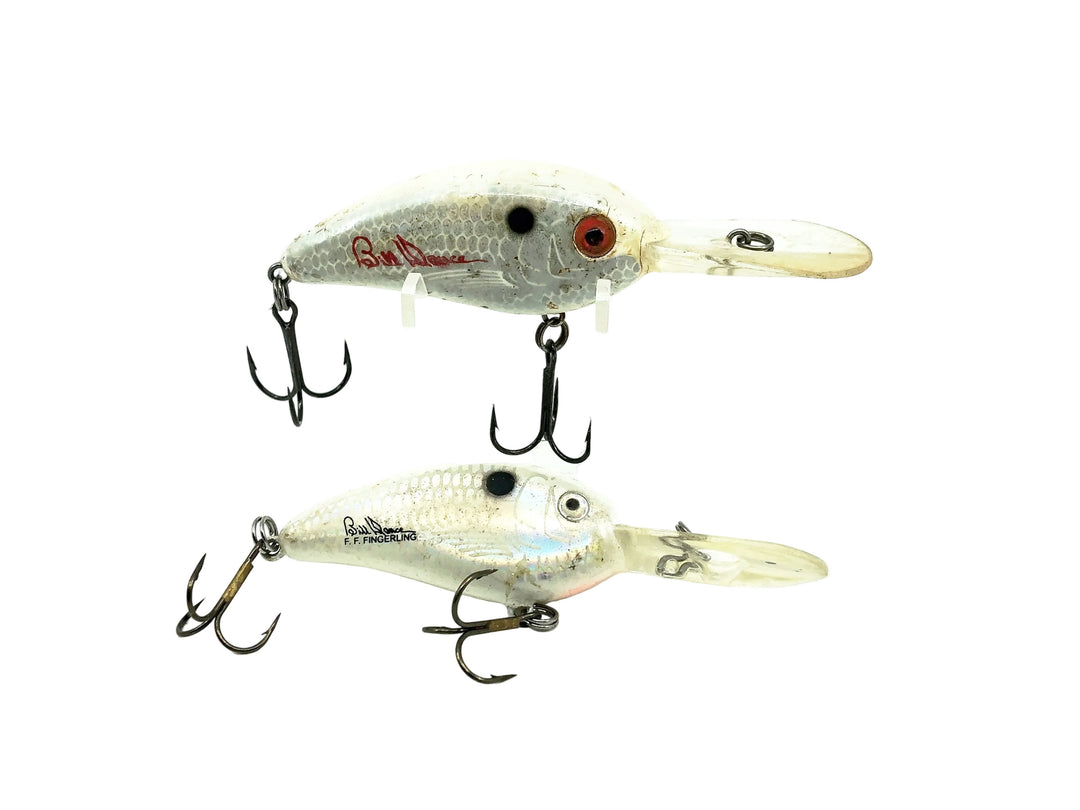 Bill Dance Fat Free Fingerling & Shad, Holographic White Combo Pack