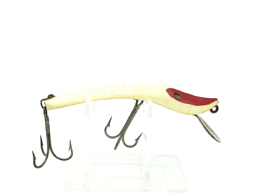Paul Bunyan Transparent Dodger, Repainted Red Head/White/Red Shore Color