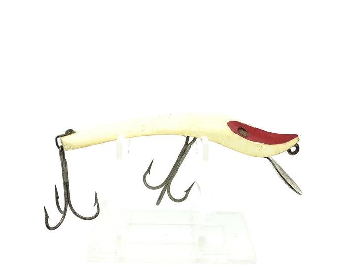 Paul Bunyan Transparent Dodger, Repainted Red Head/White/Red Shore Color