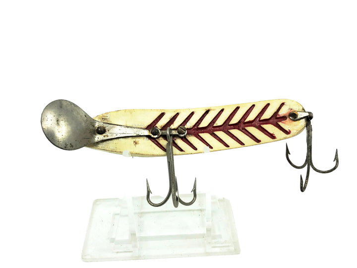 Paul Bunyan Transparent Dodger, Repainted Red Head/White/Red Shore Color