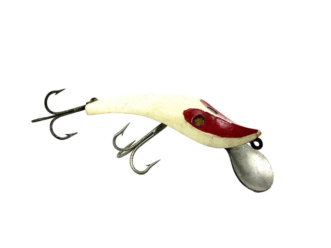 Paul Bunyan Transparent Dodger, Repainted Red Head/White/Red Shore Color