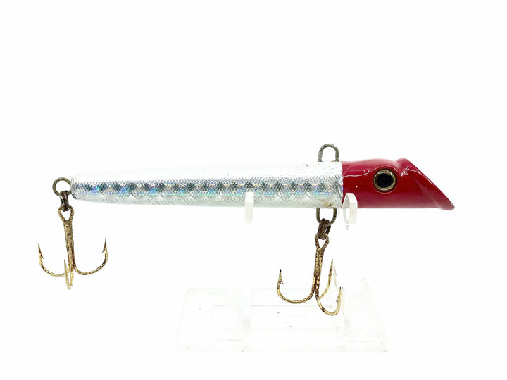 Unknown Pier Bait, Red Head/Silver Color