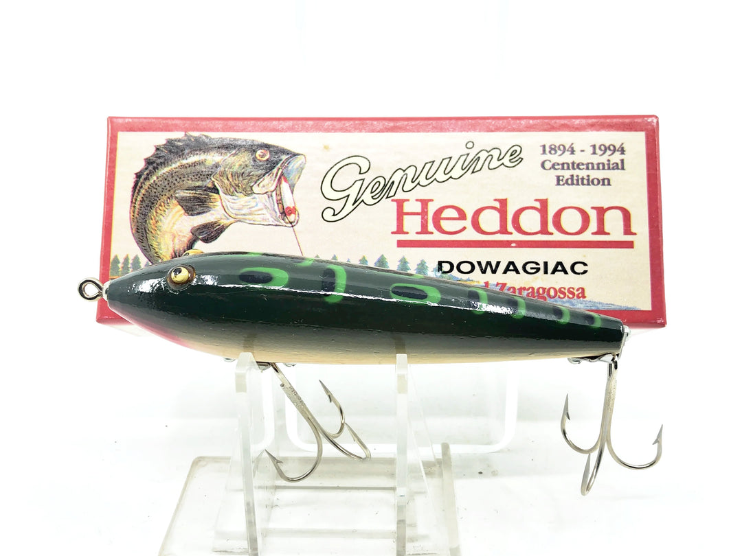 Heddon Centennial Edition Wood Zaragossa New in Box NO. X6500W-BF - Bullfrog/White Belly