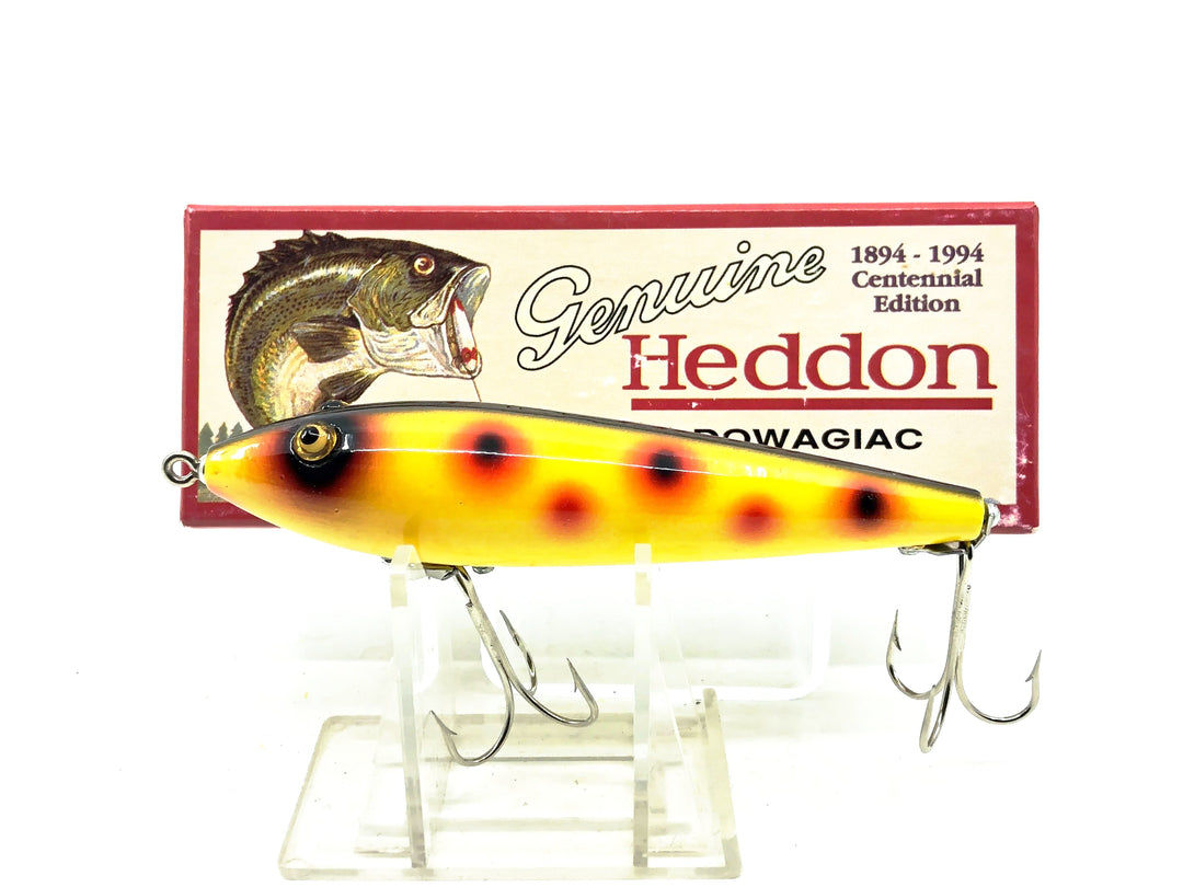 Heddon Centennial Edition Wood Zaragossa New in Box NO. X6500W-SO-Spotted Orange Color