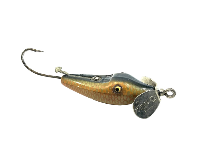 Heddon #70 Stanley Pork Rind Minnow, Shiner Scale Color - Great Condition!