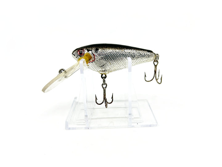 Bagley Small Fry Shad Deep Diving Lip - Vintage Bait - Silver Foil Black Back