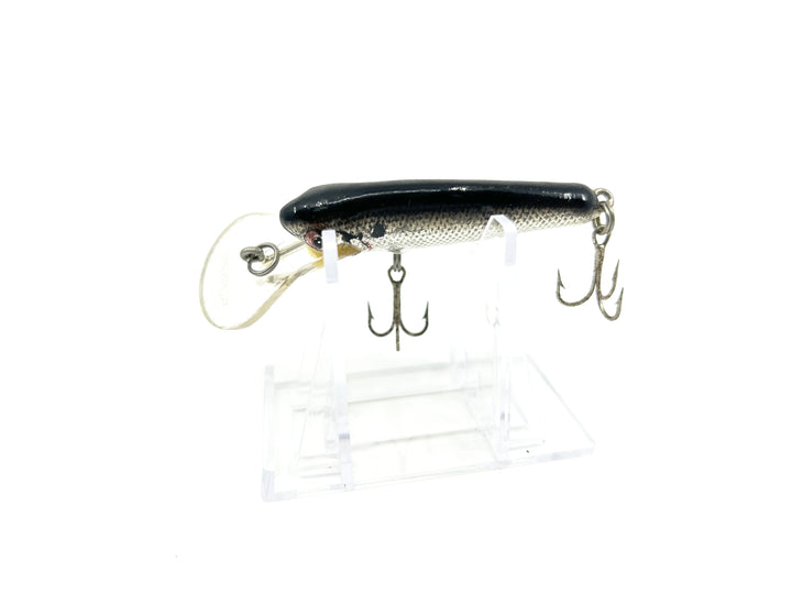 Bagley Small Fry Shad Deep Diving Lip - Vintage Bait - Silver Foil Black Back