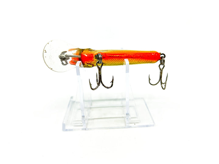 Bagley Small Fry Shad - Vintage Bait - Gold Foil Black Back Orange Belly