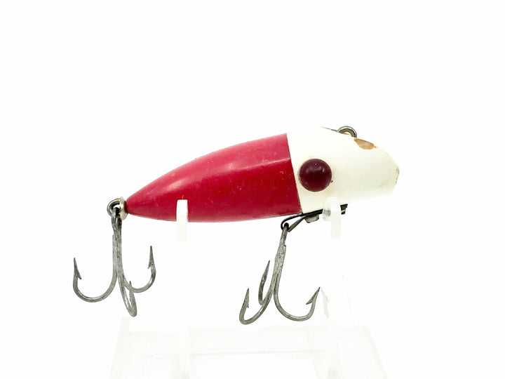 Hofschneider Red Eye Wiggle Plug, White/Red Body Color
