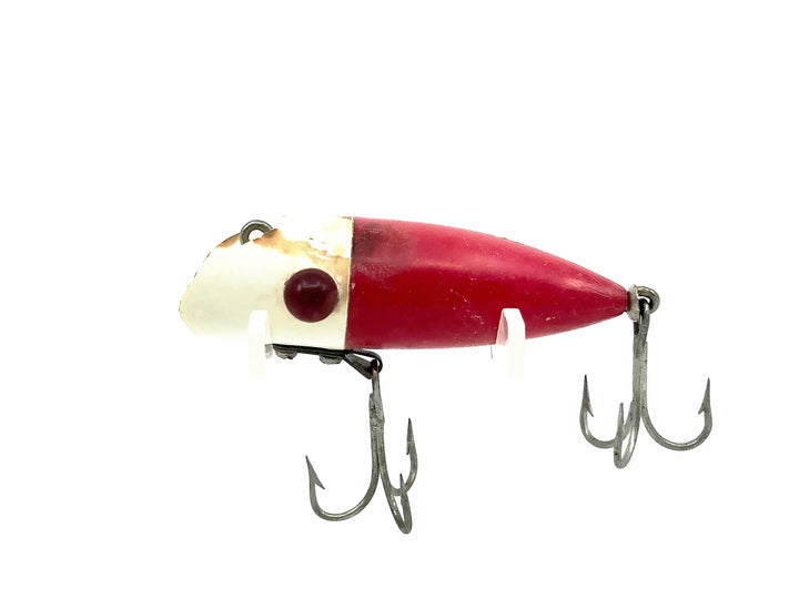 Hofschneider Red Eye Wiggle Plug, White/Red Body Color