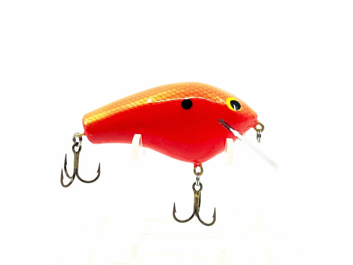 Contemporary "Bagley" Balsa Lure, Red on Red Color