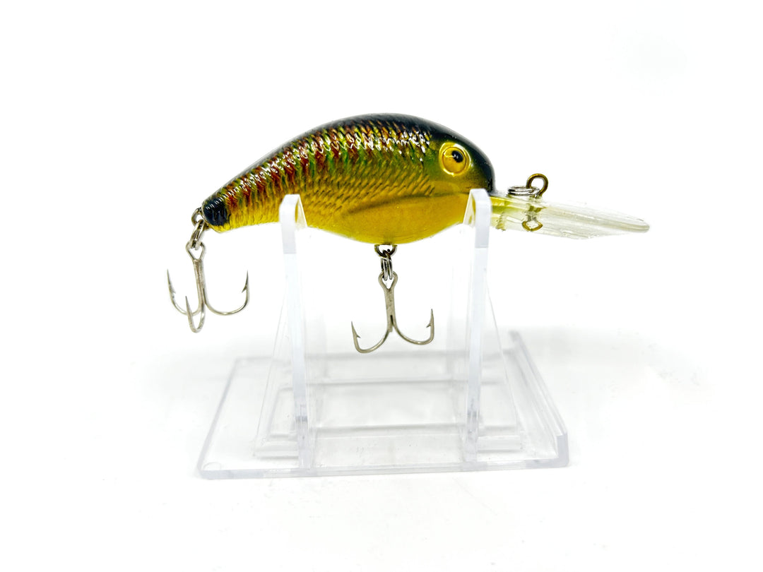 Cotton Cordell 4500 Deep Big-O Color 23 Green Perch with Dot on Tail - Tough