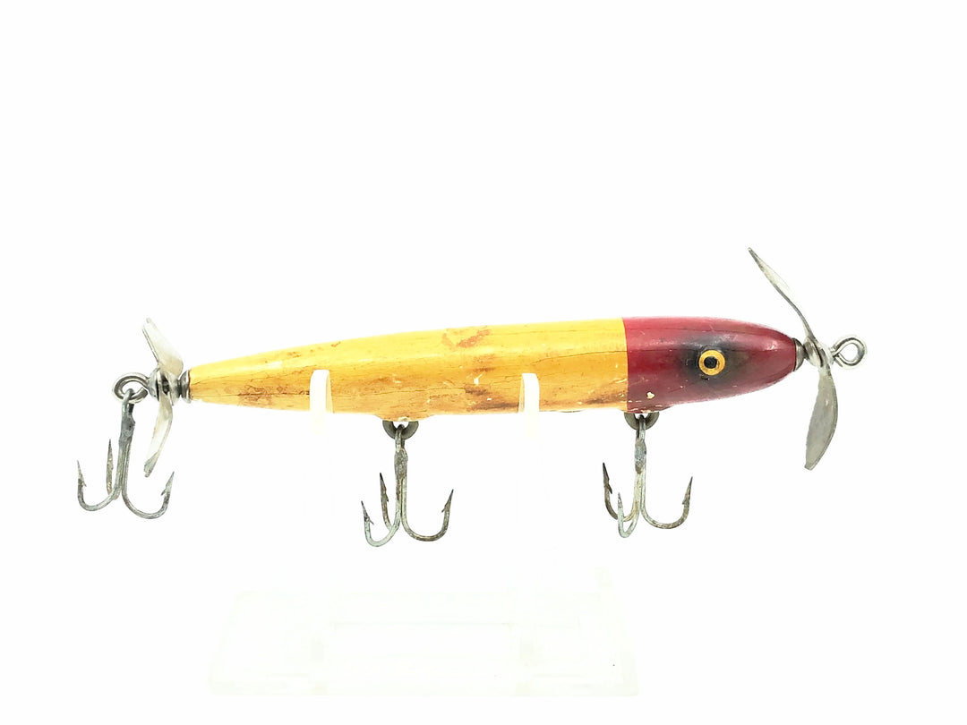 Paw Paw Spinning Torpedo, White/Red Head Color