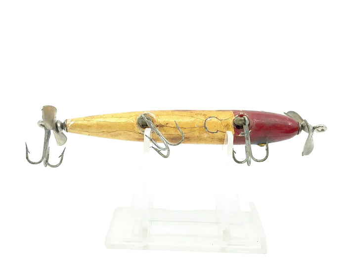 Paw Paw Spinning Torpedo, White/Red Head Color