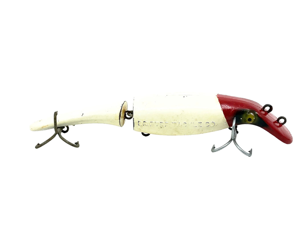 Drifter Tackle The Believer 8" Jointed Musky Lure Red Head/White Color