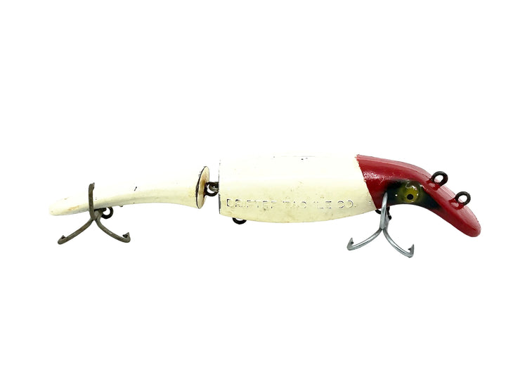 Drifter Tackle The Believer 8" Jointed Musky Lure Red Head/White Color