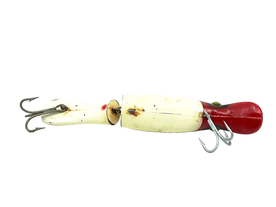 Drifter Tackle The Believer 8" Jointed Musky Lure Red Head/White Color